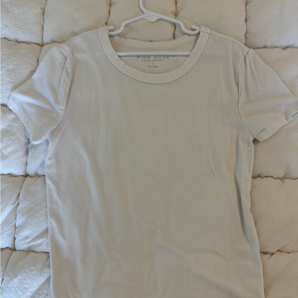 Pink Rose Cream Luxe Jersey Top
